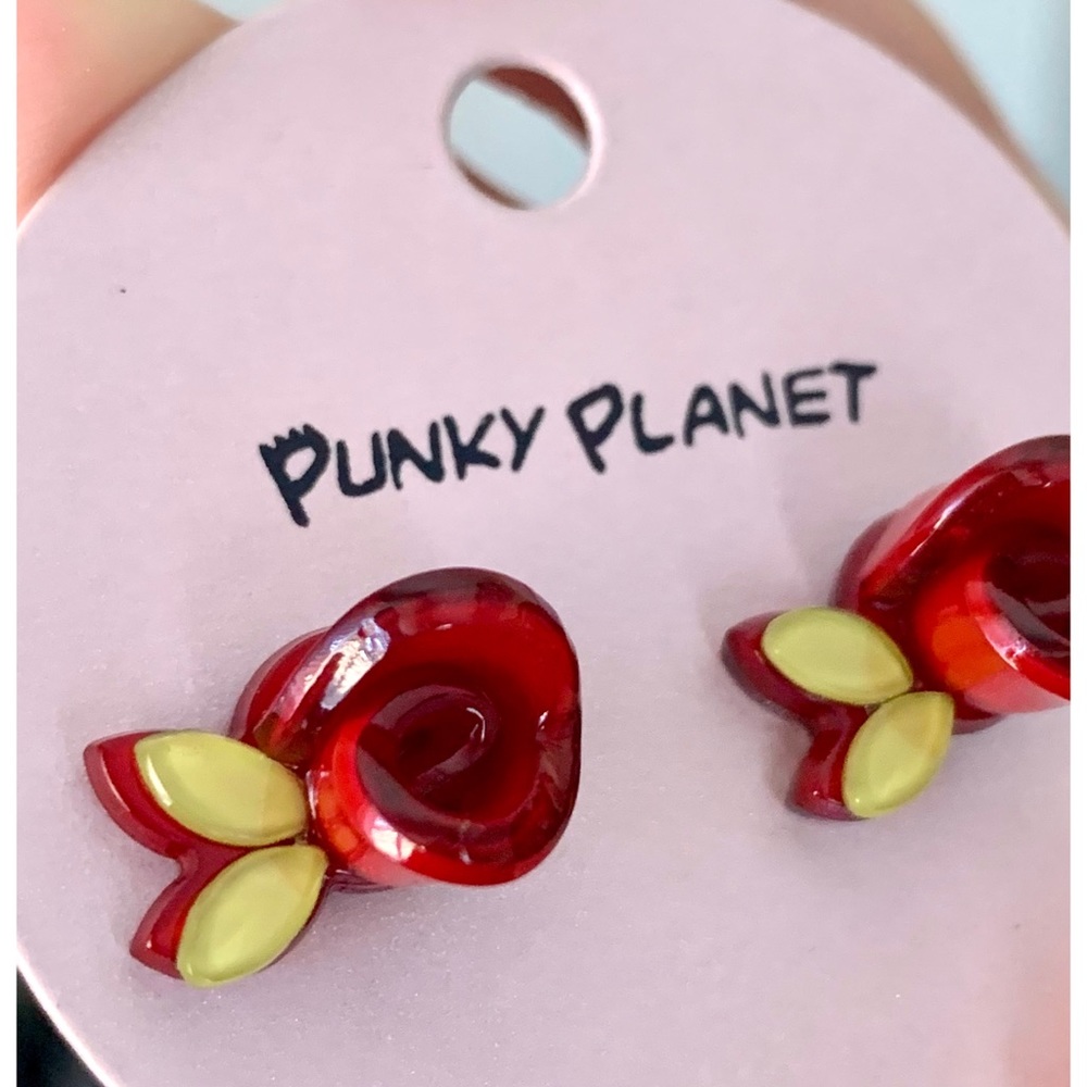Korean 3D Rose Stud Earrings - Punky Planet
